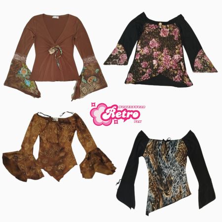 Y2K Italian Grunge Fairycore Tops