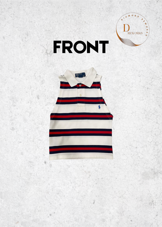 DR20 リワークド ブランド ポロ トップ SS24