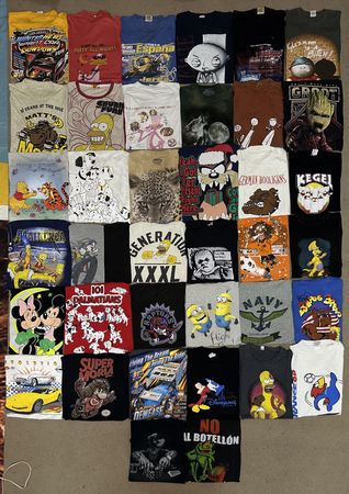 vintage cartoon mix tshirts 39 pieces