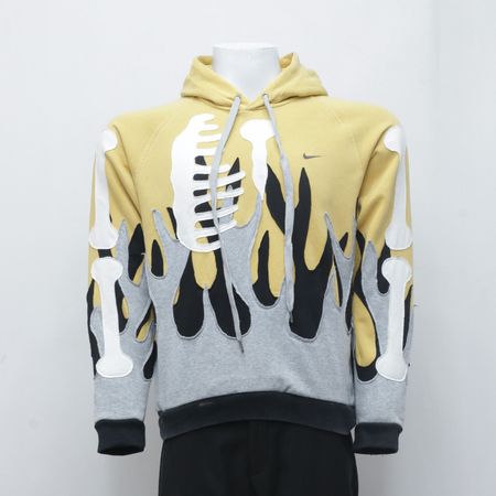 CR2211 Reworked Branded Hoodie With Skelton Style