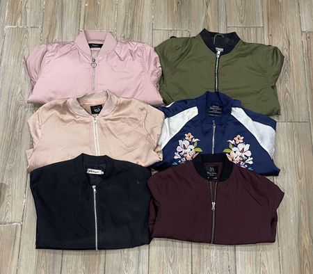 Vintage Ladies Bomber Jackets - 10 Pieces