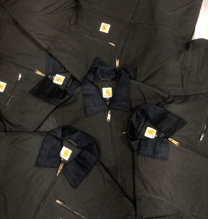 Vintage Carhartt Rework Style Black Detroit Jackets All Sizes - 15 pcs #11325