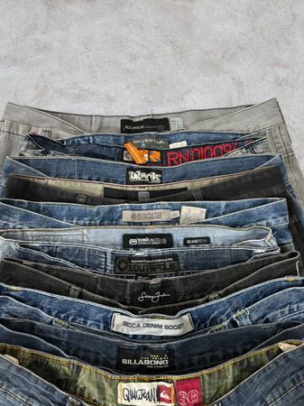 Jean Baggy Hip Hop Y2K de Marque 20 Pcs (A23)