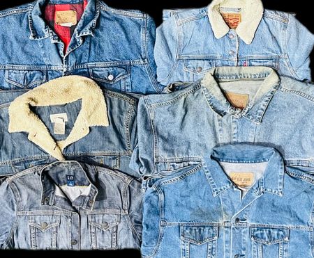 Vestes en denim de marque 14 pièces