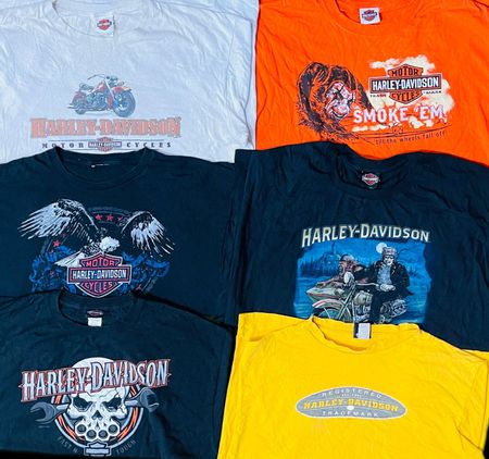 Harley davidson t shirts 15 pcs