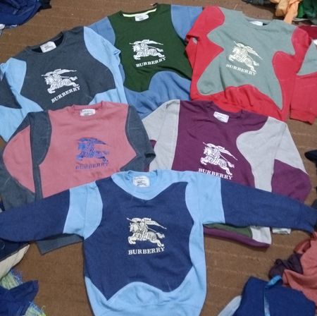 Rework style burberry sweatshirt 25 pieces