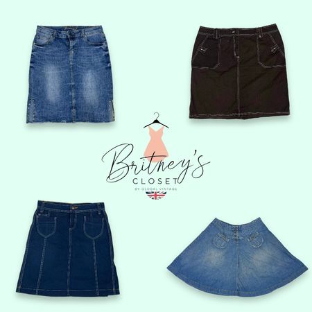 Jupes en denim Y2K Medi - 10 pièces