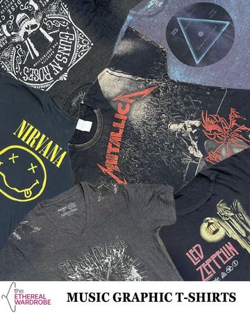Music, Rock, Metal & Bands Graphic T-shirts