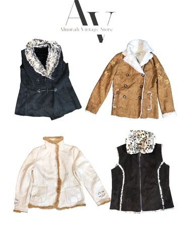 Manteaux en shearling 6 pièces