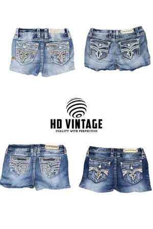 HD267 Ladies Y2K Rockrevival Shorts - 17 pcs