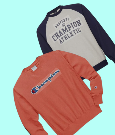 80 pièces de sweatshirts CHampion et 1/4 Zip