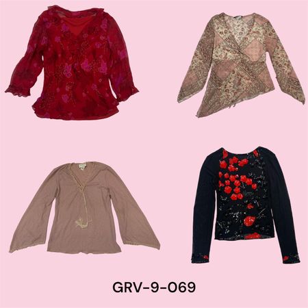 Y2K Fairy Blouse – Ethereal Elegance with Retro Vibes(grv-9-069)