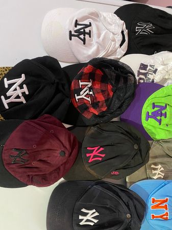 NY Baseball Caps - 11 Pieces