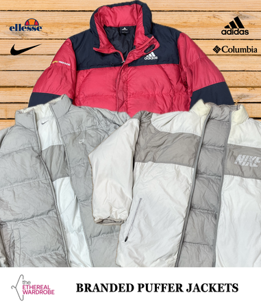 Vestes matelassées de marque incluant Nike, Adidas, Ellesse