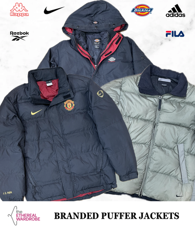 Vestes Puffer de Marque, y compris Dickies, Nike et d'autres marques.
