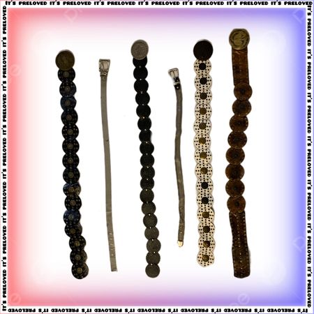 Y2K Maximalist Gold Chain Link Gürtel (SS-676)