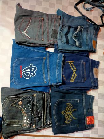 Id 70 ecko unltd baggy et autres marques mélangées total de 11 pièces