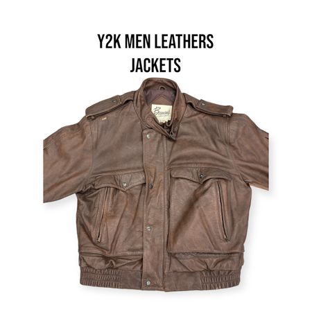 Y2K Men Leather Jackets