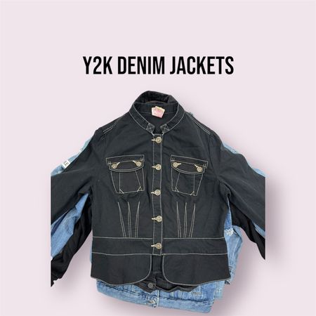 Giubbotti di denim per donne Y2K