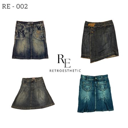 Jupes en denim Y2K (RE-002)