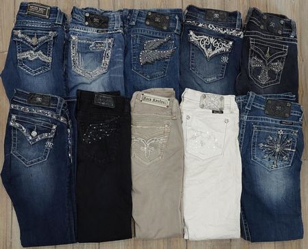 Branded Miss Me & Rock Revival Jeans - 10 Pieces