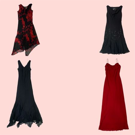 Robe en poly romantique Y2K – Élégance sans effort avec une touche rétro (9-095)