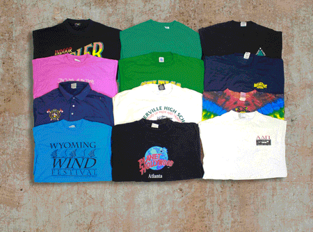 T-Shirts à coutures simples 25pcs