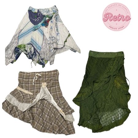 Jupes Forest Hues Y2K 7 pièces