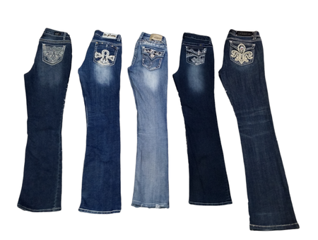 Y2k Classic Flare Leg Jeans - 12 pcs - 26/9/24