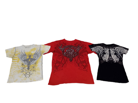 Unisex Affliction Style T-shirts Grade C Ellie - 10 pcs - 30/9/24