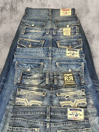 Jeans Rock Revival True Religion pour hommes 20 pièces (A68)
