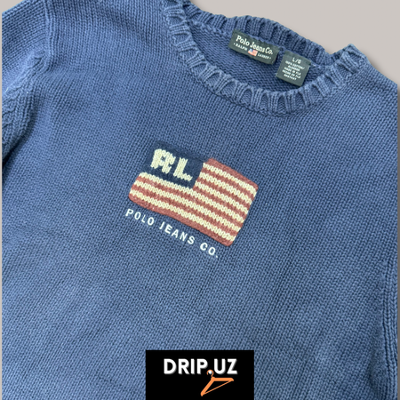 Ensemble de pull à col zippé quart en tricot torsadé Ralph Lauren D110