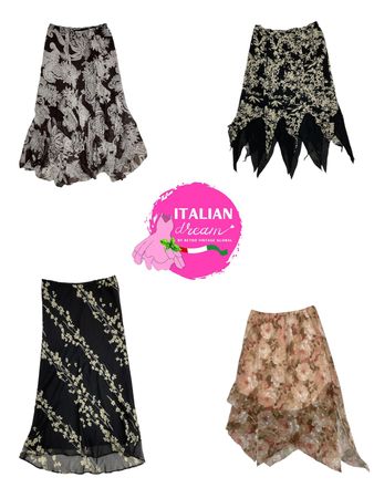 Jupes poly droites monochromes Mélange