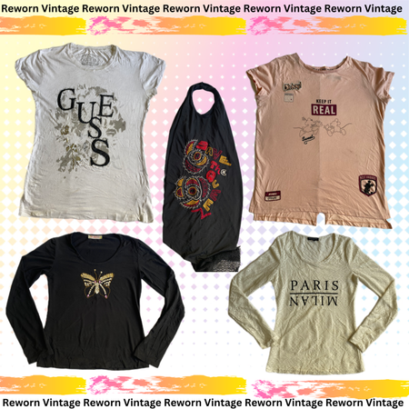 Y2K Retro Revival Essential Tops (RV-008)