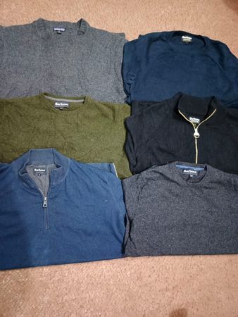 Barbour/Patagonia Sweaters 6 pices