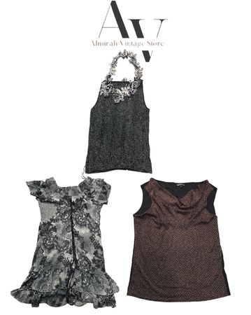 Beaux TOPS en mesh et polyester