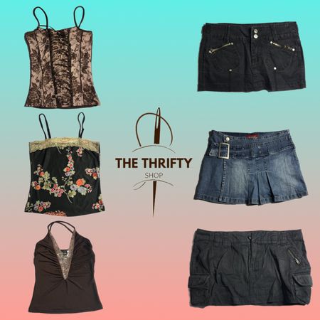 Outfits combinés bohèmes Y2K (006)
