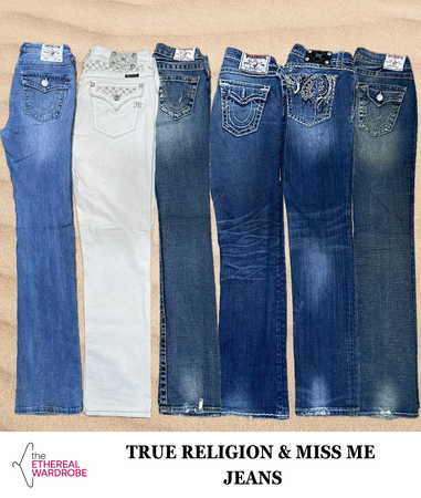 True Religion and Miss Me Jeans 10pcs