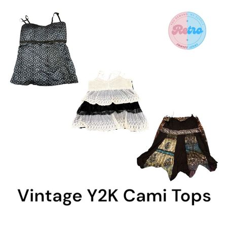 Vintage Italienische Y2K Tops: 6 Stück