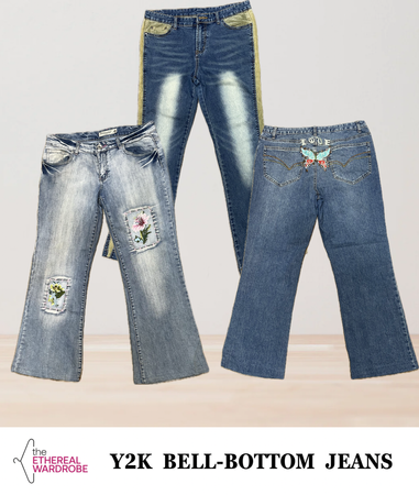 Y2k Bell Bottom Jeans 10pcs