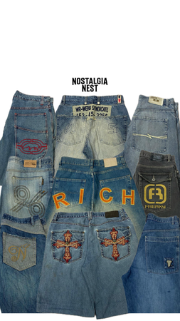 Jean baggy hip hop Y2K