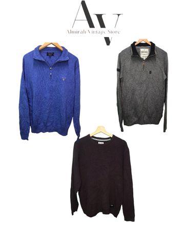 DIESEL ,Lacoste ,Nautica & more brands HALF ZIPPERS