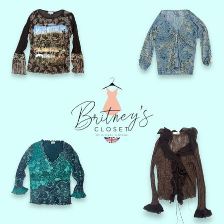 Y2K Earth Aura Blouse à manches longues - 9 pièces ( BC-96 )