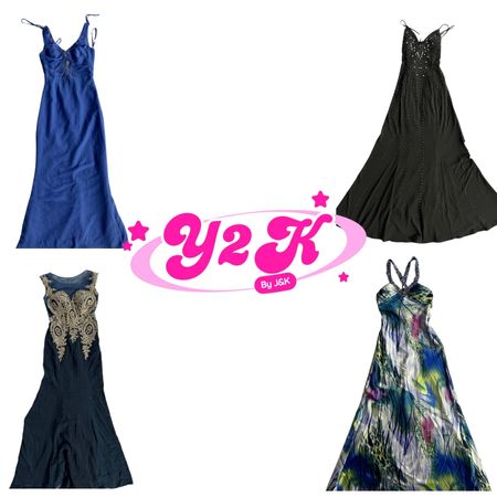 Y2K Winter Formal Party Dress