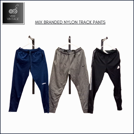 PANTALONS DE SURVÊTEMENT EN NYLON DE MARQUE MIXTE - 24 PCS