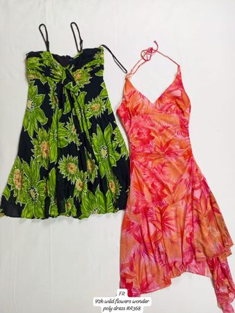 Robe poly merveille fleur sauvage Y2K