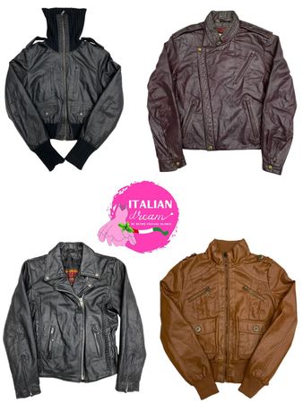 Veste en cuir à zip Y2K best-seller