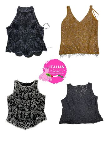 Blouse vintage et ancienne en perles Mi