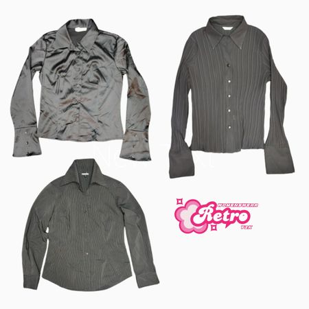 Chemises Y2K Dark OfficeCore