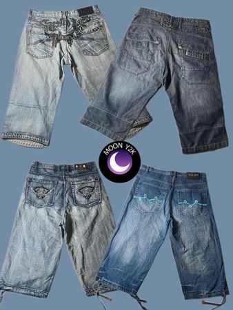 Y2k vintage hiphop hommes jorts (A-42)